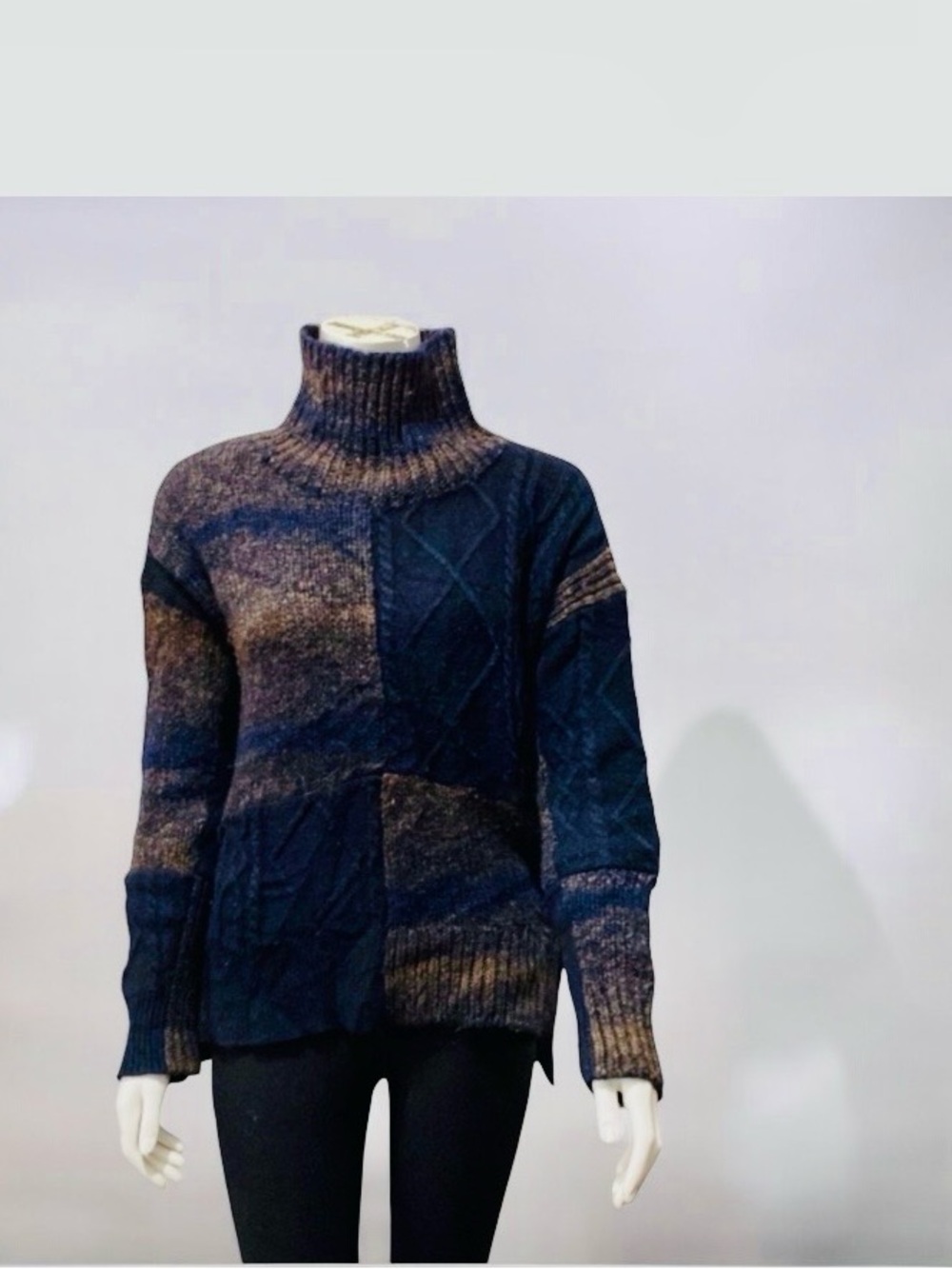 All Saint Patchwork Oversized Sweater Size S